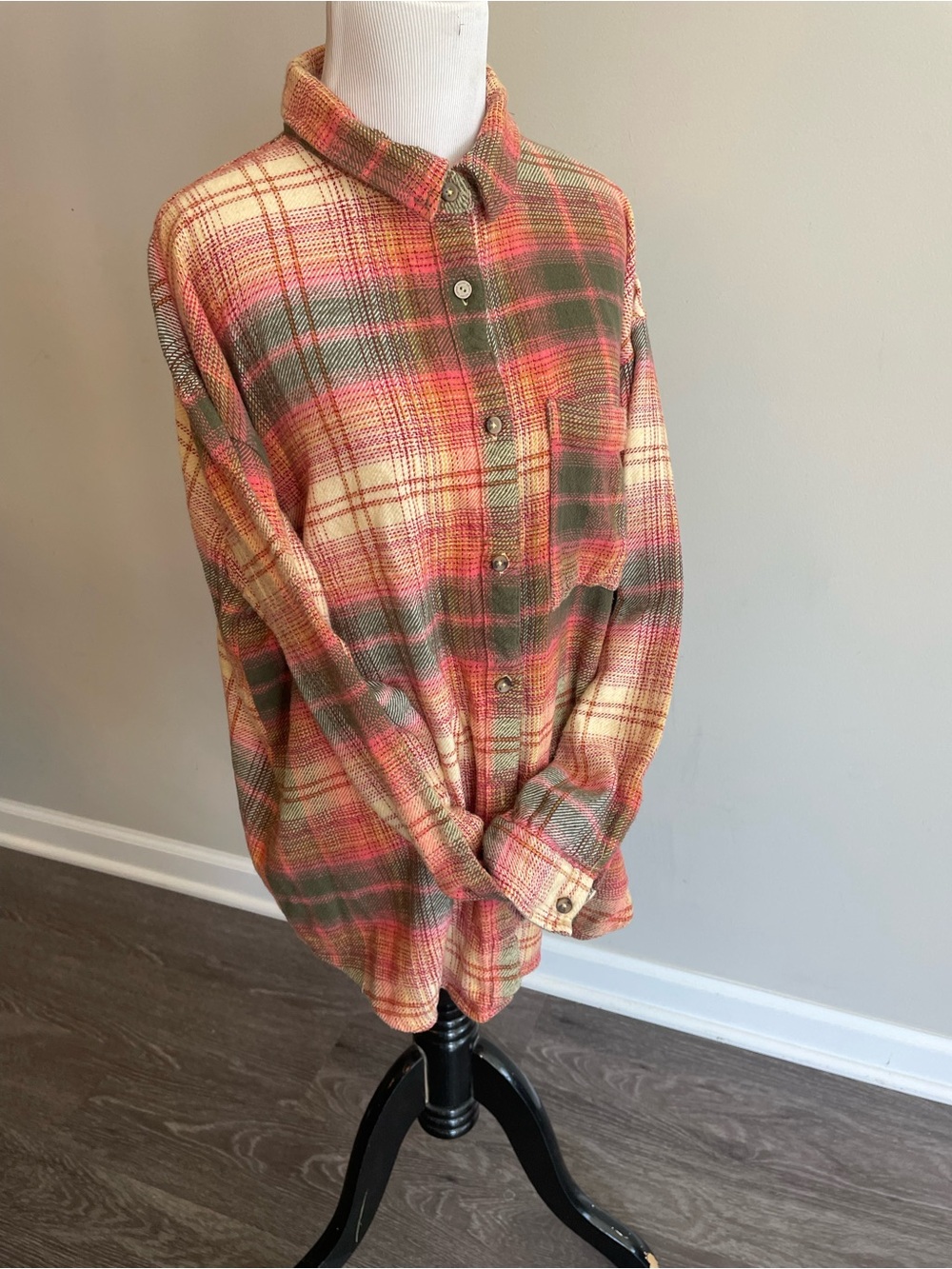 Gilded Intent Plod Button Up Oversized Boho Boyfriend Fit Casual Cowgirl